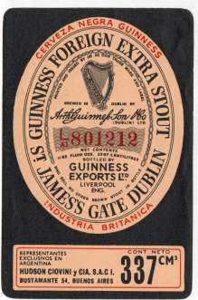 Guinness Label 12 Argentina
